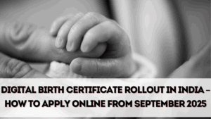 Digital Birth Certificate Rollout in India – How to Apply Online From September 2025