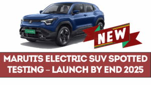 Maruti’s Electric SUV Spotted Testing – Launch by End 2025