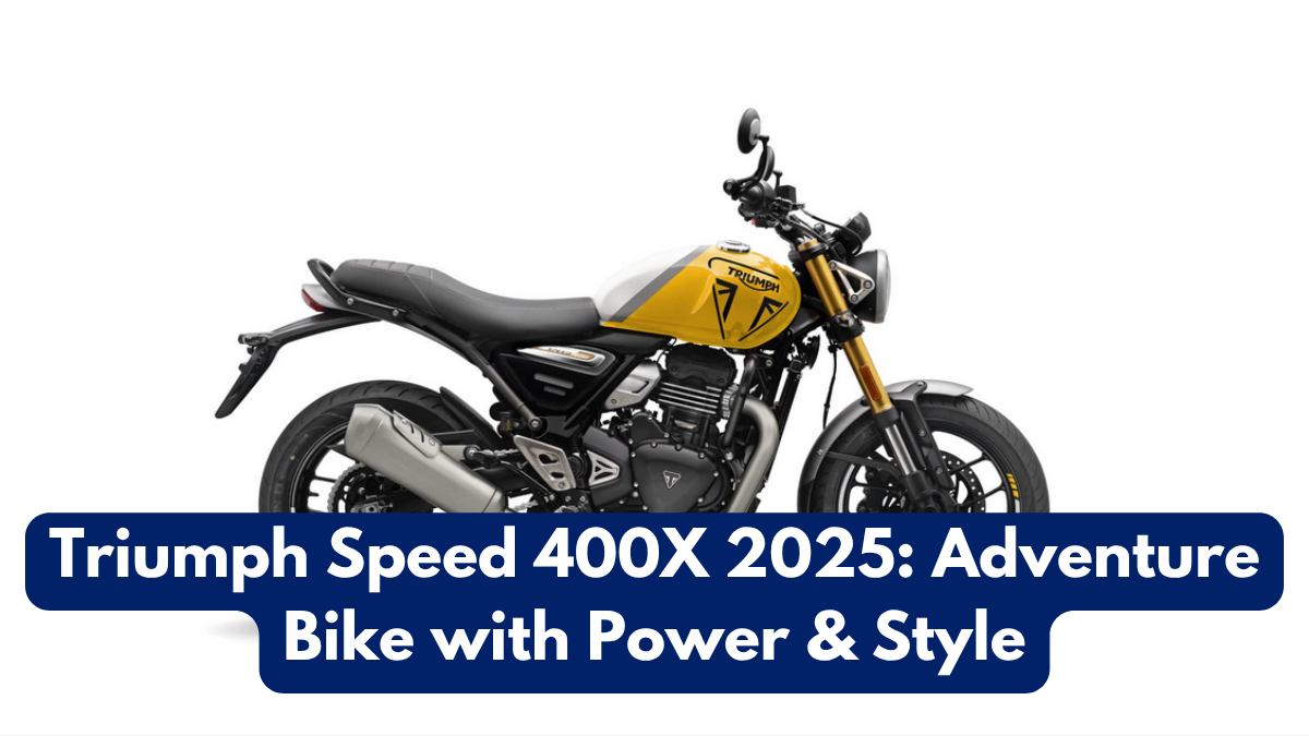 Triumph Speed 400X 2025: Adventure Bike with Power & Style