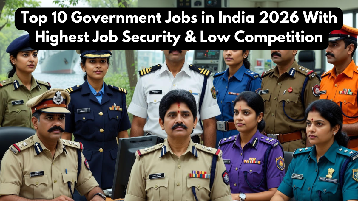 Top 10 Government Jobs in India 2026 With Highest Job Security & Low Competition