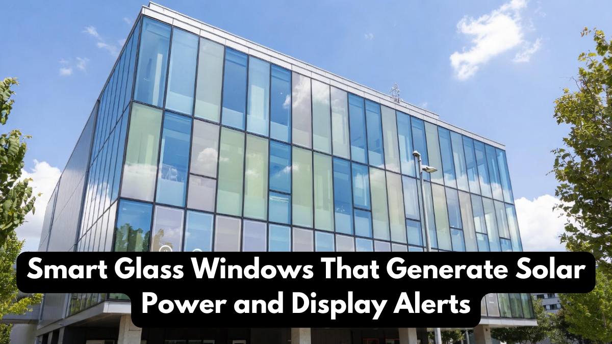 Smart Glass Windows That Generate Solar Power and Display Alerts