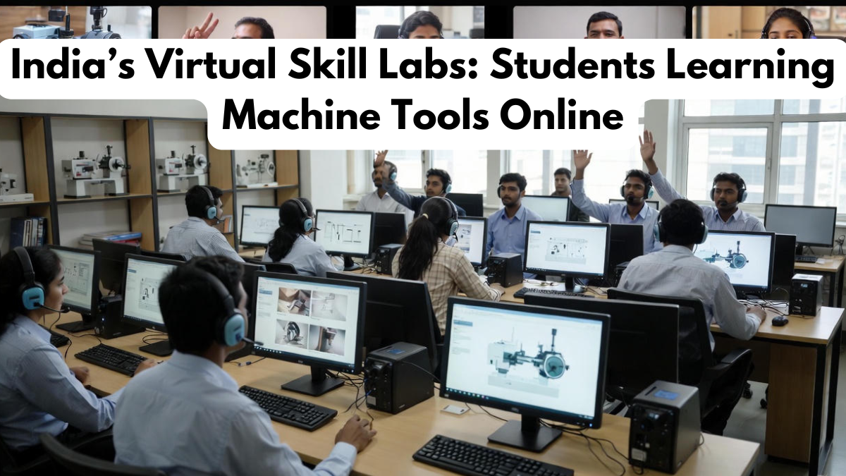 India’s Virtual Skill Labs: Students Learning Machine Tools Online