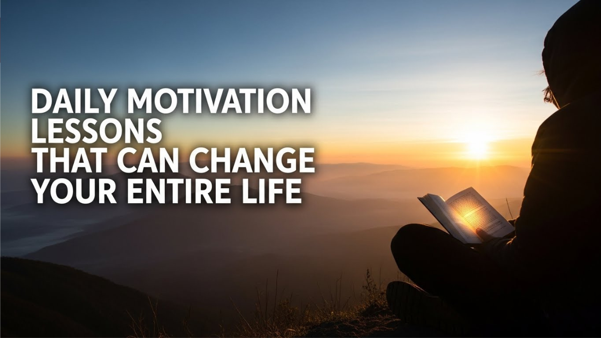 Daily Motivation Lessons That Can Change Your Entire Life