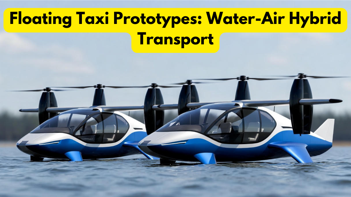 Floating Taxi Prototypes: Water-Air Hybrid Transport