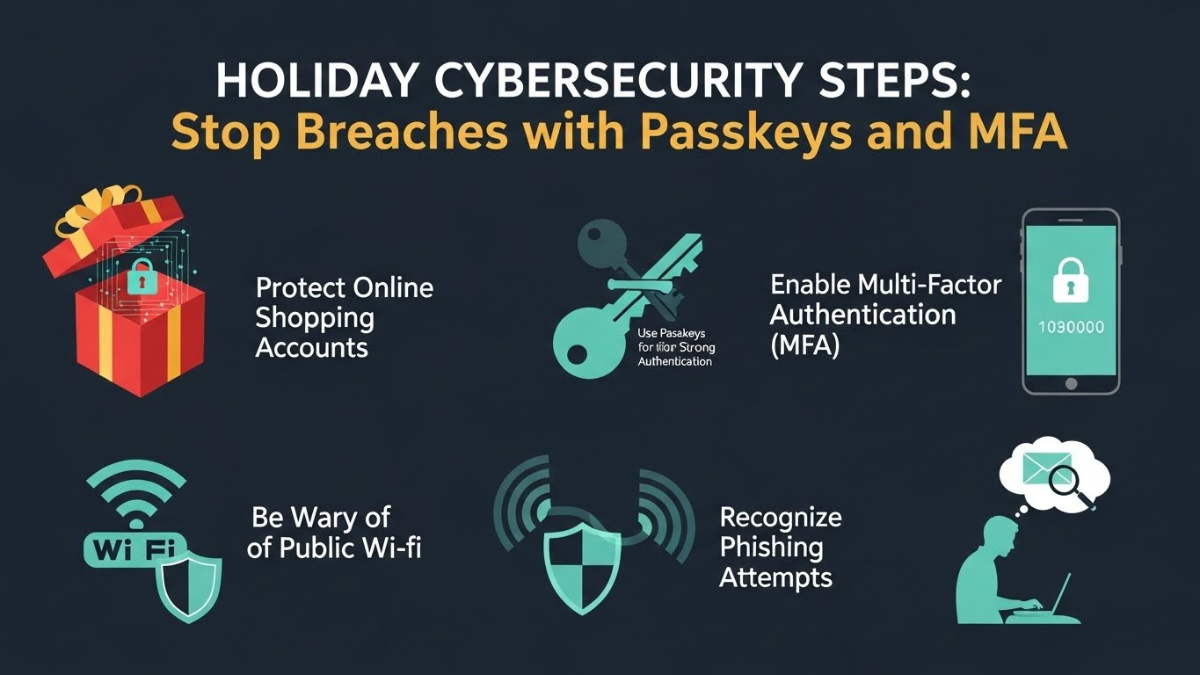 Holiday Cybersecurity Steps Stop Breaches With Passkeys And MFA