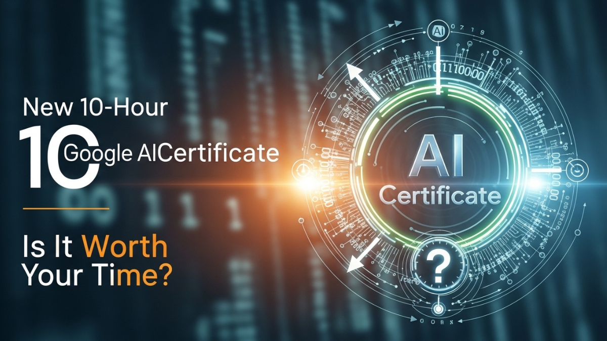New 10-Hour Google AI Certificate — Is It Worth Your Time?
