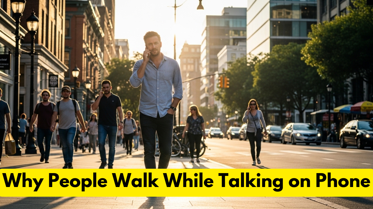 Why People Walk While Talking on Phone